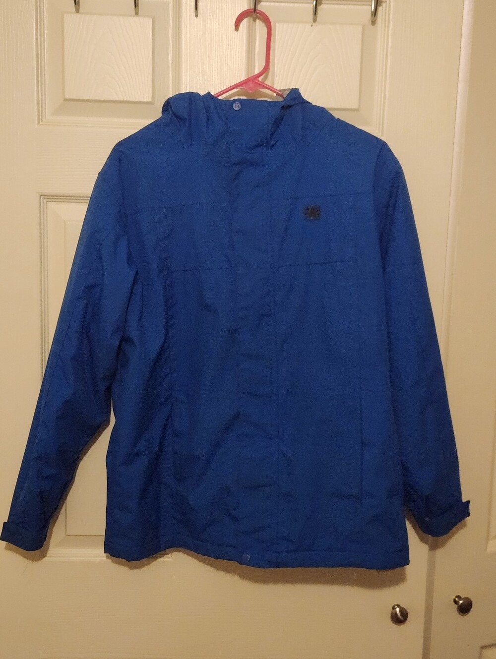 DC Men’s Royal Blue Hooded XL Windbreaker Jacket